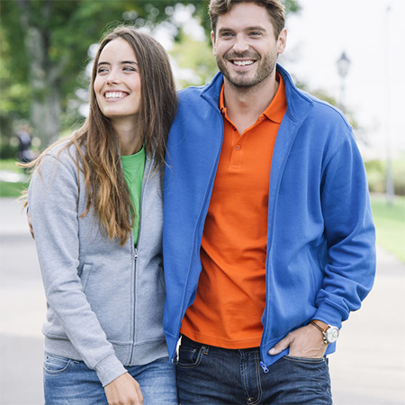 Basic sweat cardigan