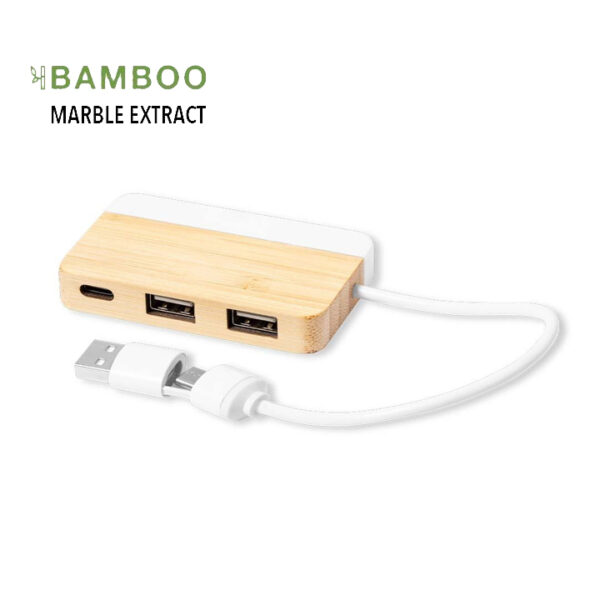 Layais USB hub med logo tryk