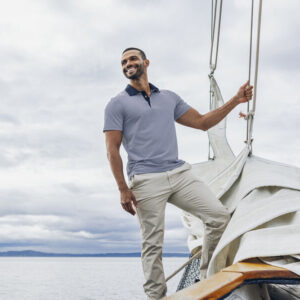 Virtue polo stripe