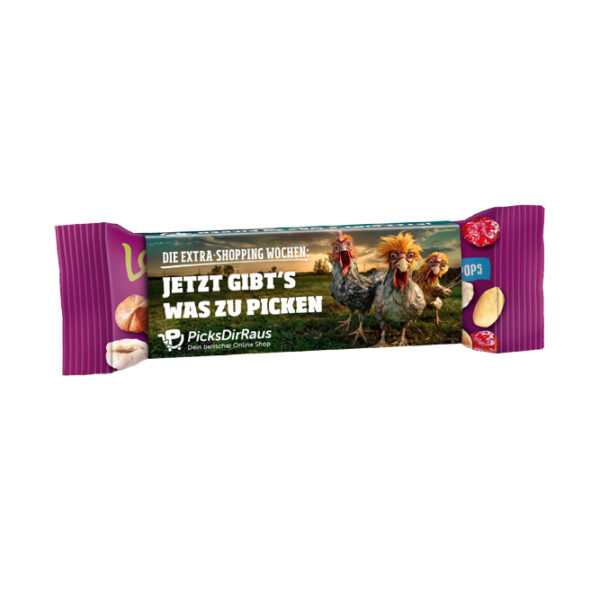 Nødde frugt snack med logo omslag