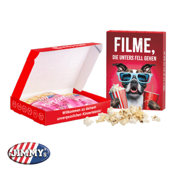 Popcorn foldebox med logo tryk