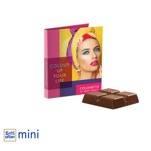 Promotion card med Ritter SPORT mini